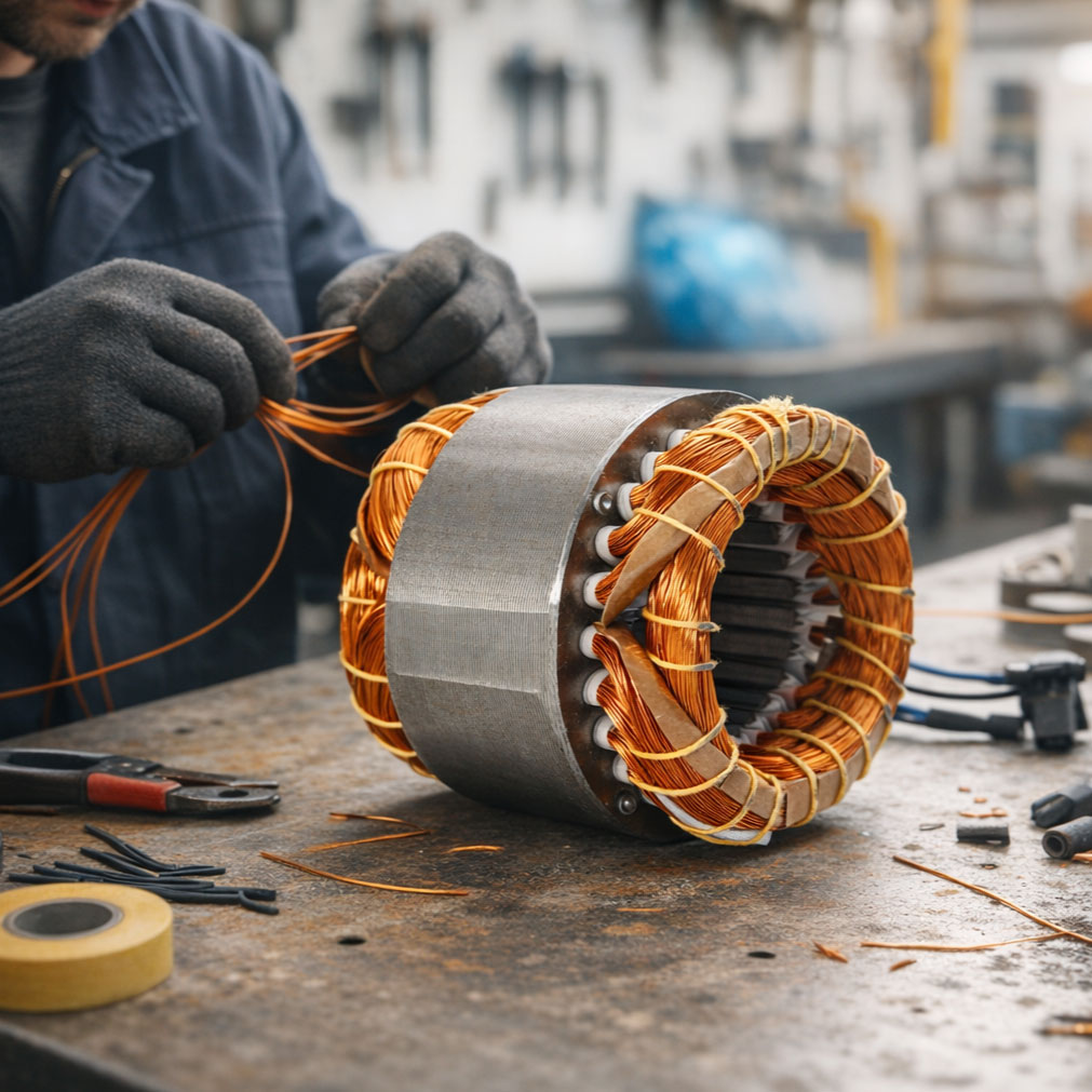 Rebobinado de motores eléctricos
